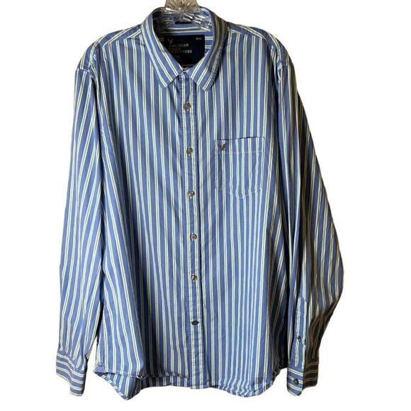 American Eagle Outfitters Vintage Fit Other - AMERICAN eagle outfitters vintage fit men’s striped size XL button down shirt.